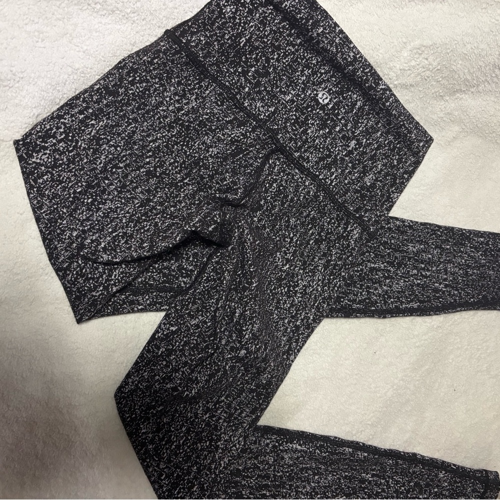 lululemon athletica Black and White Leggings